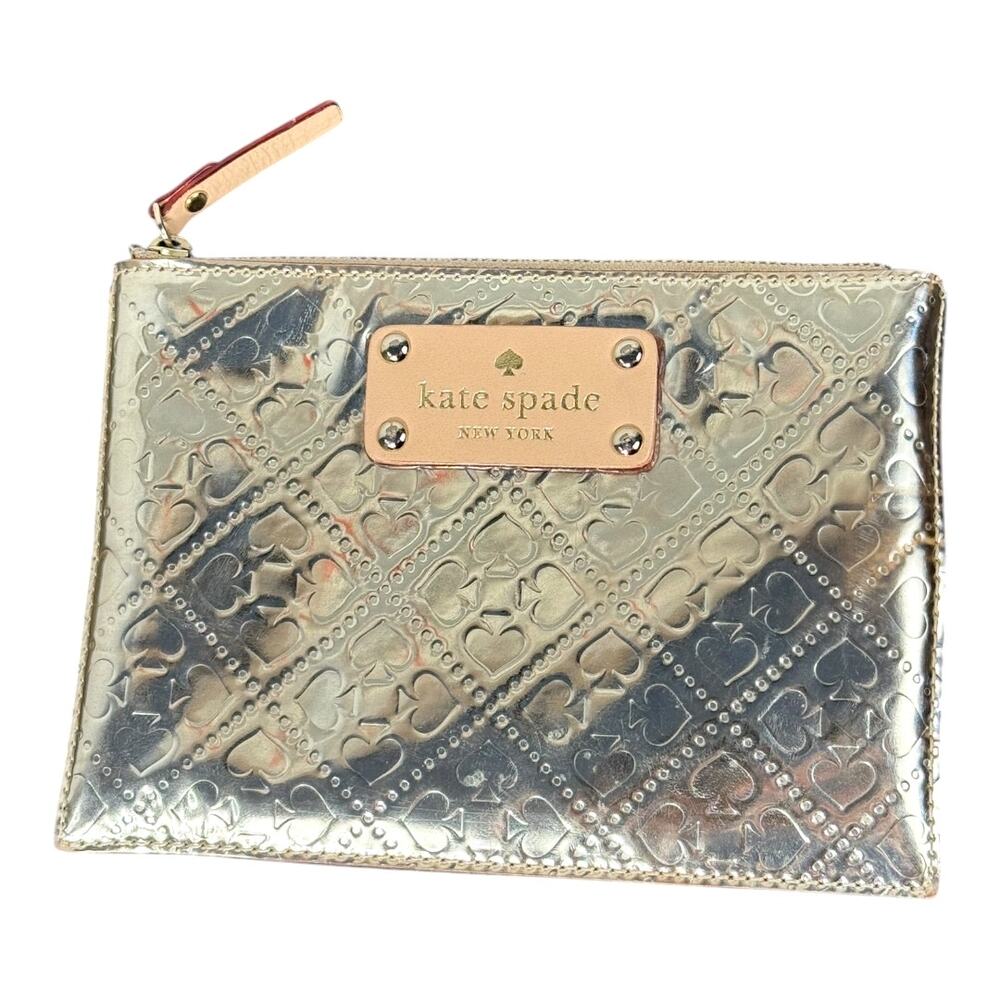 Kate Spade Gold Metallic Emerald Ave Lolly Bag‎